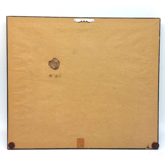 Vintage H. Hargrove Winter Scene Print – Sledding Children – Rustic Wood Frame 1 - Picture 6 of 6